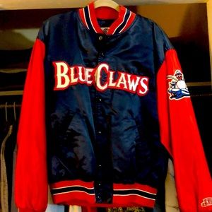 Blue claws varsity jacket